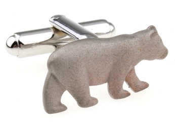Polar bear cufflinks - Click Image to Close
