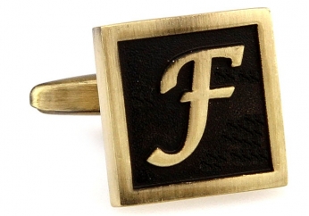 Egypt stylish letter F cufflinks - Click Image to Close