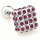 3D square spot purple blings cufflinks