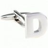 Bold letter D cufflinks