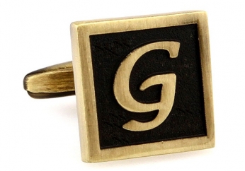 Egypt stylish letter G cufflinks - Click Image to Close