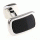 Black rear mirror cufflinks