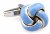 Blue love knot cufflinks