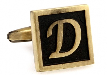 Egypt stylish letter D cufflinks - Click Image to Close