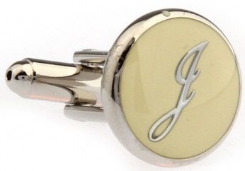 PERSONAL ALPHABET LETTER i CUFFLINKS - Click Image to Close