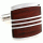 Red wood striped square cufflinks