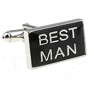 "BEST MAN" cufflinks - Click Image to Close