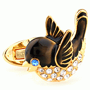 Precious bird cufflinks - Click Image to Close