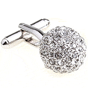 Shining flower ball cufflinks