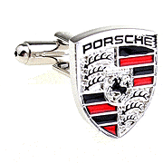 Porsche sign cufflinks - Click Image to Close