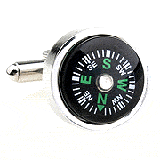 Compass cufflinks - Click Image to Close