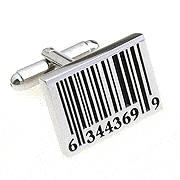 Barcode cufflinks - Click Image to Close