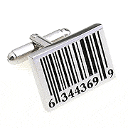 Barcode cufflinks