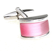 Arc pink opal cufflinks