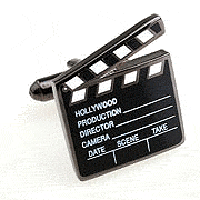 Film clapper board cufflinks - Click Image to Close