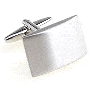 Metal arc rectangle solid color cufflinks - Click Image to Close