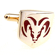 Antelope shield cufflinks - Click Image to Close
