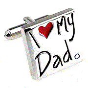 I love my dad cufflinks - Click Image to Close