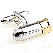 Gun bullet cufflinks