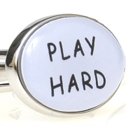 Play hard cufflinks