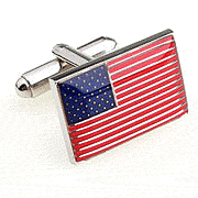 U.S. flag cufflinks - Click Image to Close