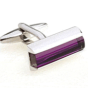Purple light tube cufflinks - Click Image to Close