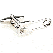 Safety pin cufflinks
