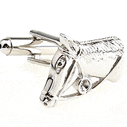 Horse head cufflinks