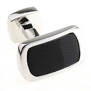 Black rear mirror cufflinks