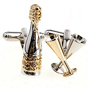 Champagne cufflinks