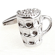 Beer cup cufflinks - Click Image to Close
