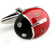 Red bettle cufflinks