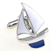 Sailing boat cufflinks - Click Image to Close