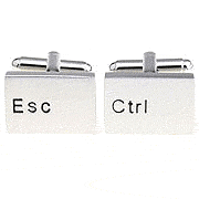 "Esc" and "Ctrl" cufflinks - Click Image to Close