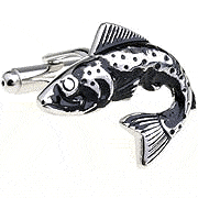 Fish cufflinks - Click Image to Close