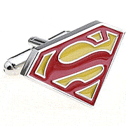 Super man cufflinks - Click Image to Close