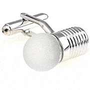 Light bulb cufflinks - Click Image to Close