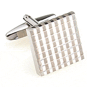 Sparkling squares cufflinks - Click Image to Close