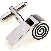 Whistle cufflinks - Click Image to Close