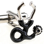 Stethoscope cufflinks - Click Image to Close