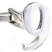Number 9 cufflinks - Click Image to Close
