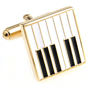 Piano fret cufflinks