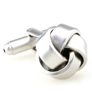 Matte irregular swirling ball solid color cufflinks