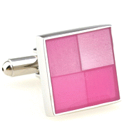 4 squares fade out red stripes square cufflinks - Click Image to Close