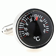 Thermometer cufflinks
