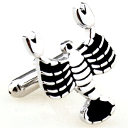 Scorpio cufflinks - Click Image to Close