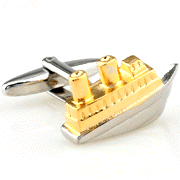 Tiantic ship cufflinks
