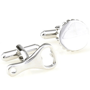 Bottle lid and opener cufflinks - Click Image to Close