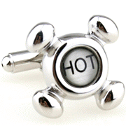 Faucet handle cufflinks