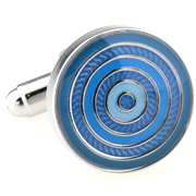 Blue dart target cufflinks